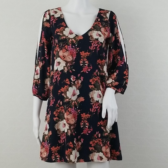 Lulu's Shifting Dears Navy Blue Floral Print Dress - Picture 3 of 15